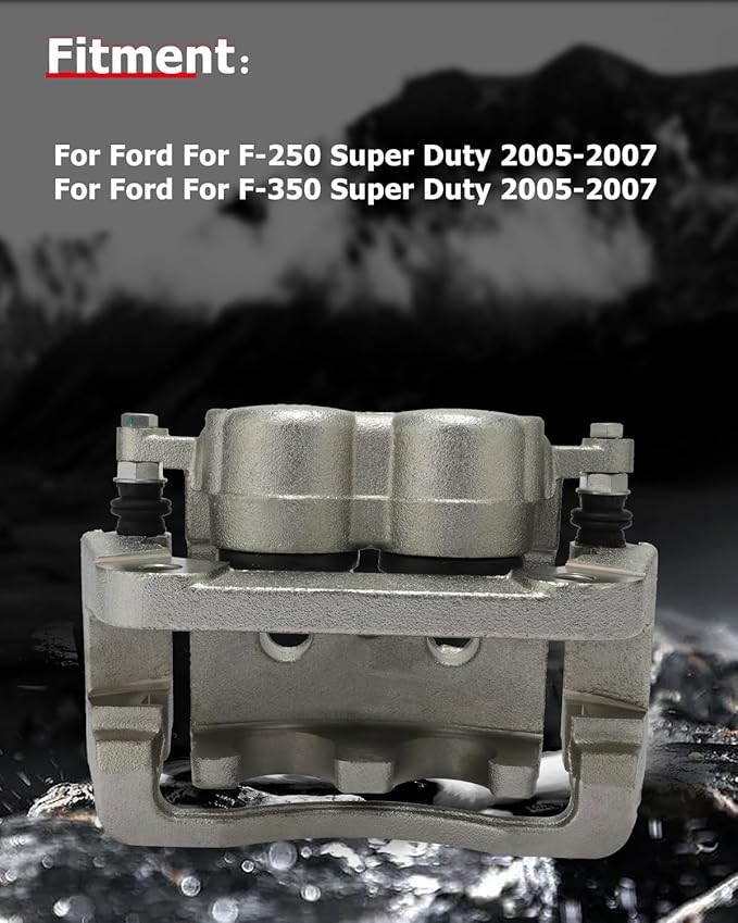 cciyu Rear Right Brake Caliper Assembly w/Bracket 18B4920 2005 2006 2007 For Ford For F-250 Super Duty,2005 2006 2007 For Ford For F-350 Super Duty