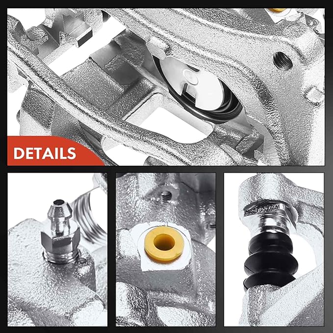 A-Premium Disc Brake Caliper Assembly with Bracket Compatible with Select Ford Models - Transit-150/Transit-250/Transit-350/Transit-350 HD 2015 2016 2017 2018 2019 - Rear Driver and Passenger Side