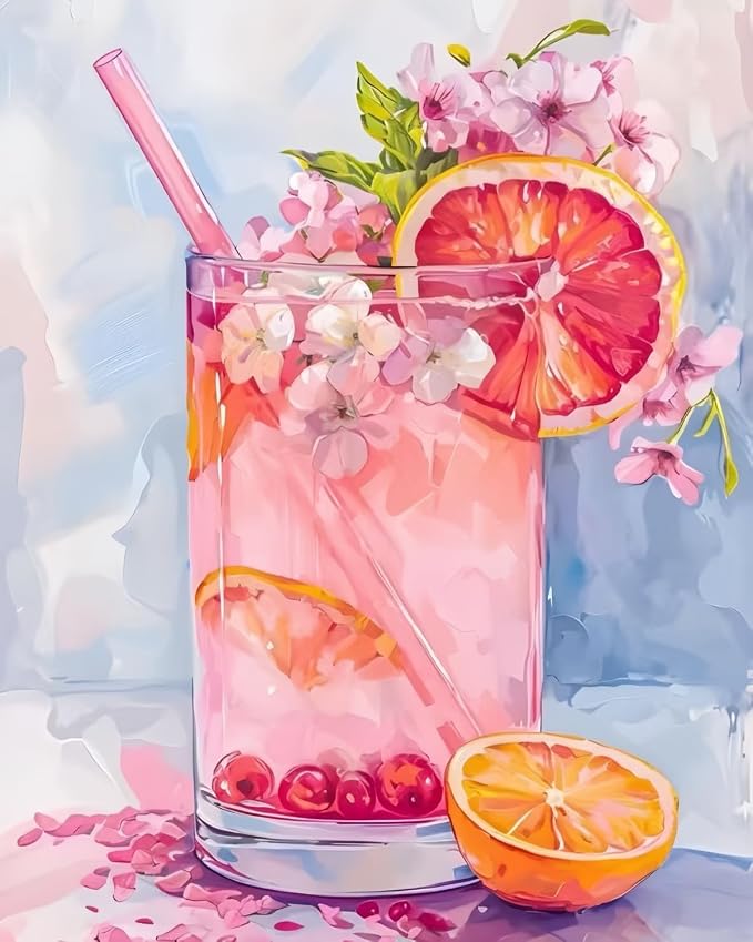 5DDIYART Lemon Juice Paint by Numbers by Unknown