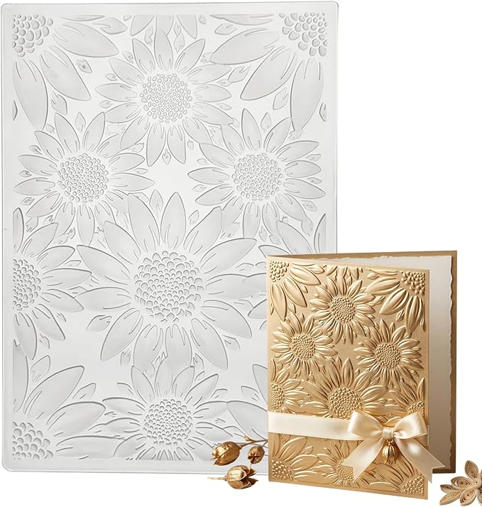 5x7 Inch Sunflower 3D Embossing Folder by Unknown