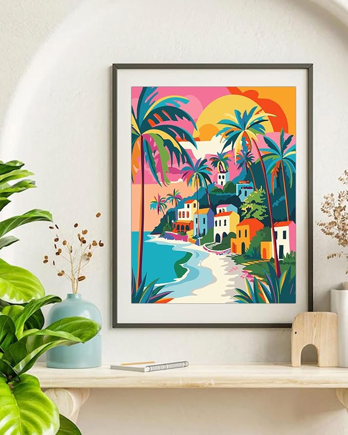 TOCARE Beach Paint by Numbers Kit - Image 6