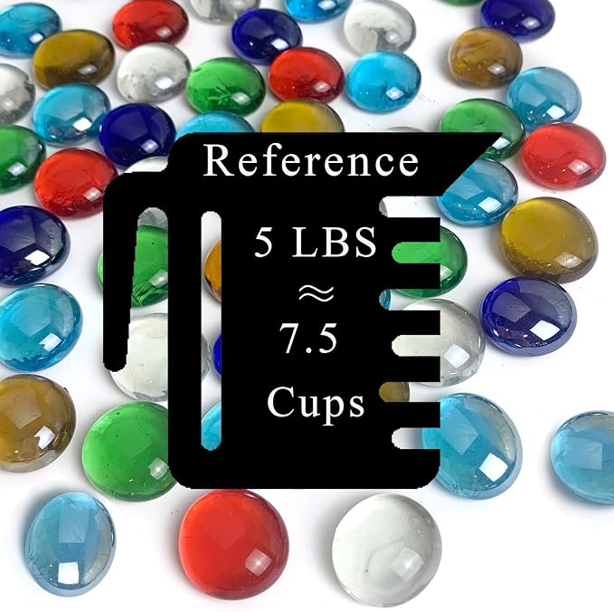 FANTIAN 5 lbs Flat Glass Marbles - Image 3