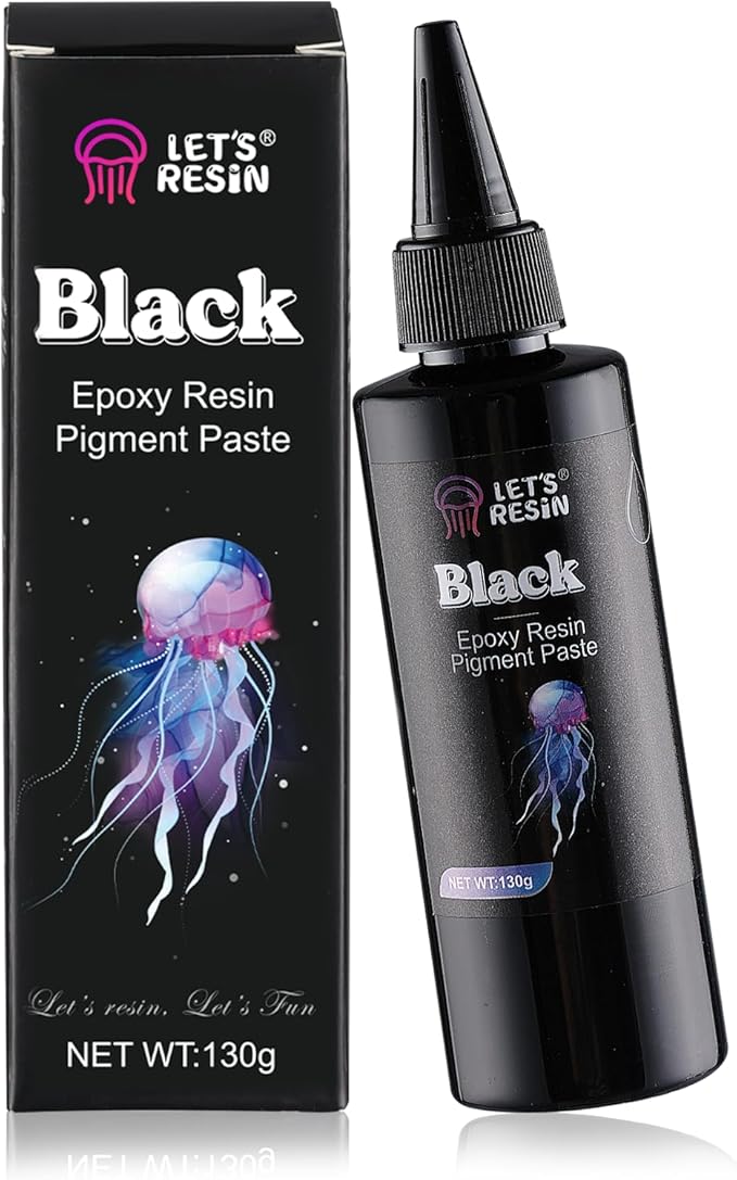 LET'S RESIN Black Epoxy Resin Pigment Paste, 100ml High Concentrated | Epoxy by LETSRESIN