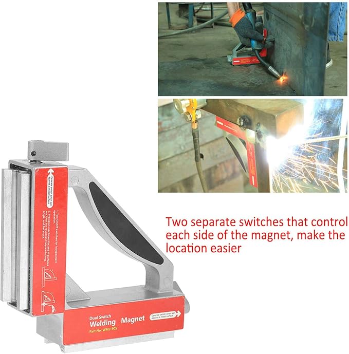 WM2-90S Magnetic Welding Jig, Switch 90 Degree Magnetic Corner, Strong Magnet Welder Jig Holder