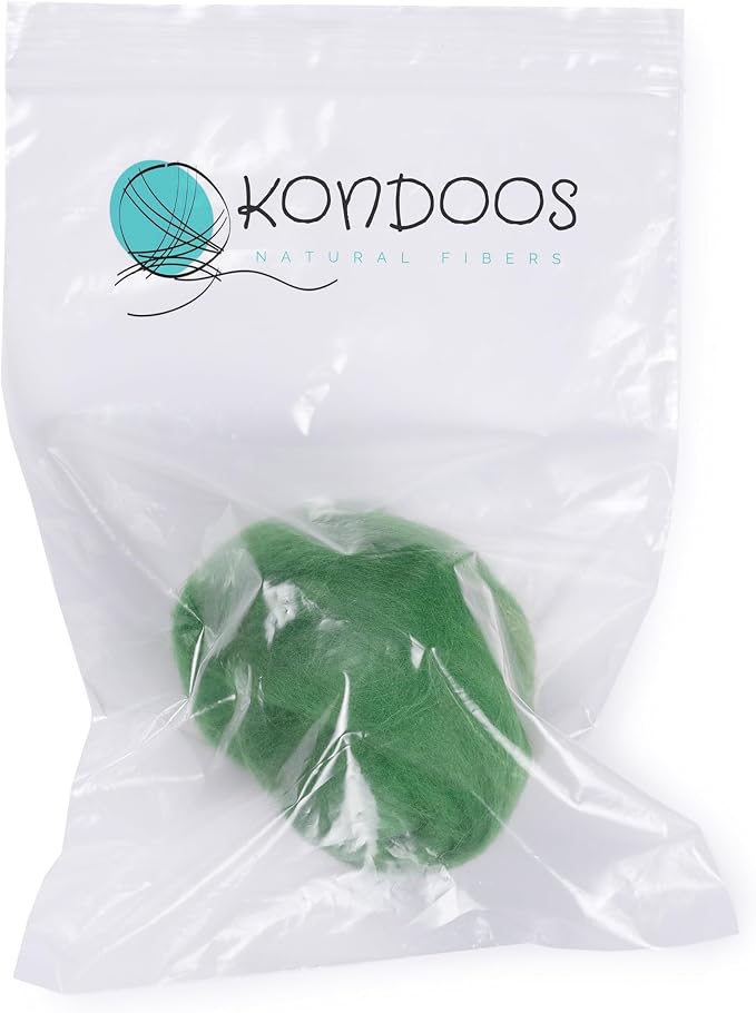 Natural Wool roving, 2 OZ. Best Wool - Image 2