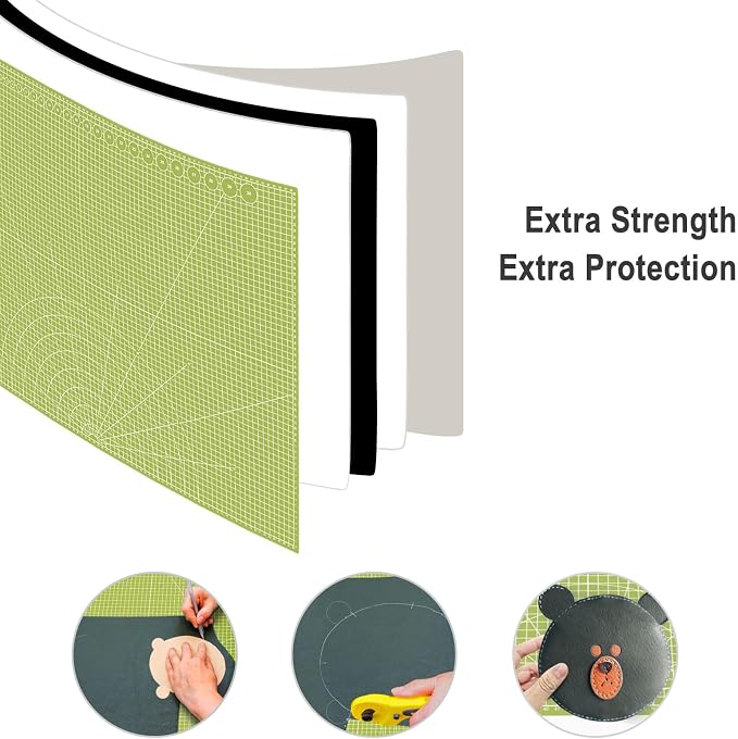 24" x 36" Self Healing Cutting Mat: Double Sided Sewing Cutting Mat Craft - Image 5