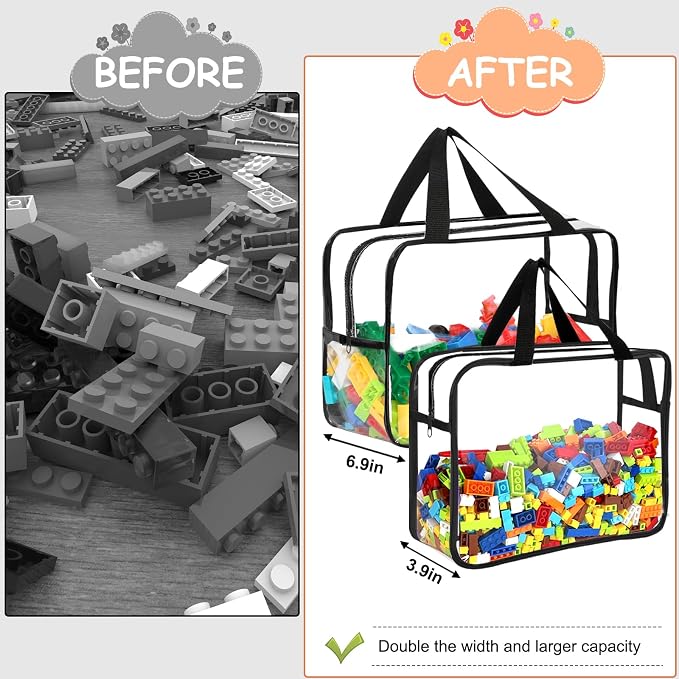 6 Packs Large Toy Storage Bags - Image 5