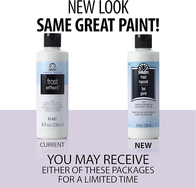 FolkArt 7191 Frost Effect Top Coat, 8 oz. - Image 2