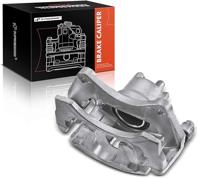 A-Premium Disc Brake Caliper Assembly with Bracket Compatible with Chrysler, Dodge and Jeep Models - Compass/Patriot 2007-2017, 200 2011-2014, Sebring, Cirrus, Avenger, Caliber - Front Driver