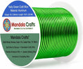 Mandala Crafts 16 Gauge Kelly Green Anodized Aluminum Craft Wire, 100 FT | by MandalaCrafts