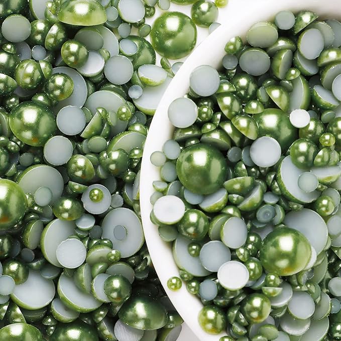 5600PCS Half Round Pearls Flatback Imitation Pearls - Image 3