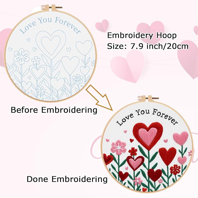 Nuberlic Valentine Embroidery Kit - Image 4