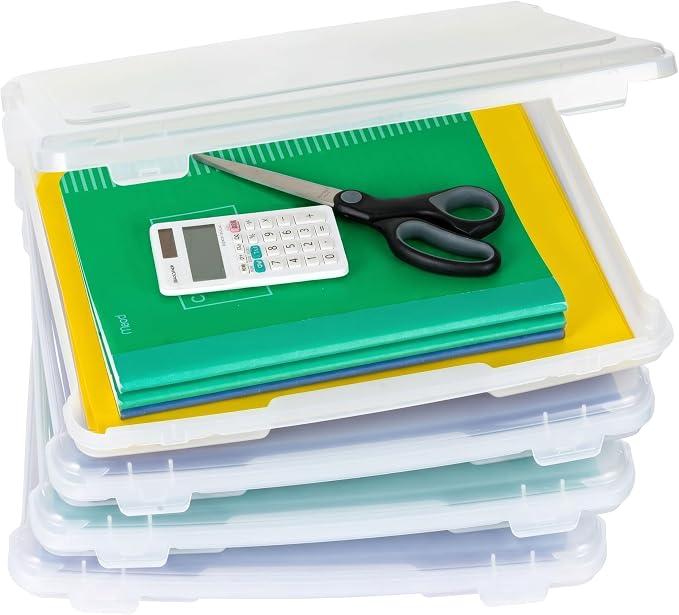 IRIS USA Board Game Storage Containers, and Fits 8.5" x 11" or A4 Papers by IRISUSA