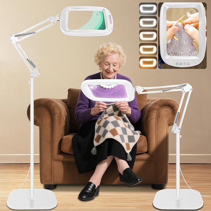 30X 10X Extra Large Floor Magnifying Glass by home