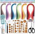 JUYA Paper Quilling Kits with 30 Colors 600 Strips and 8 Tools by JUYACrafts