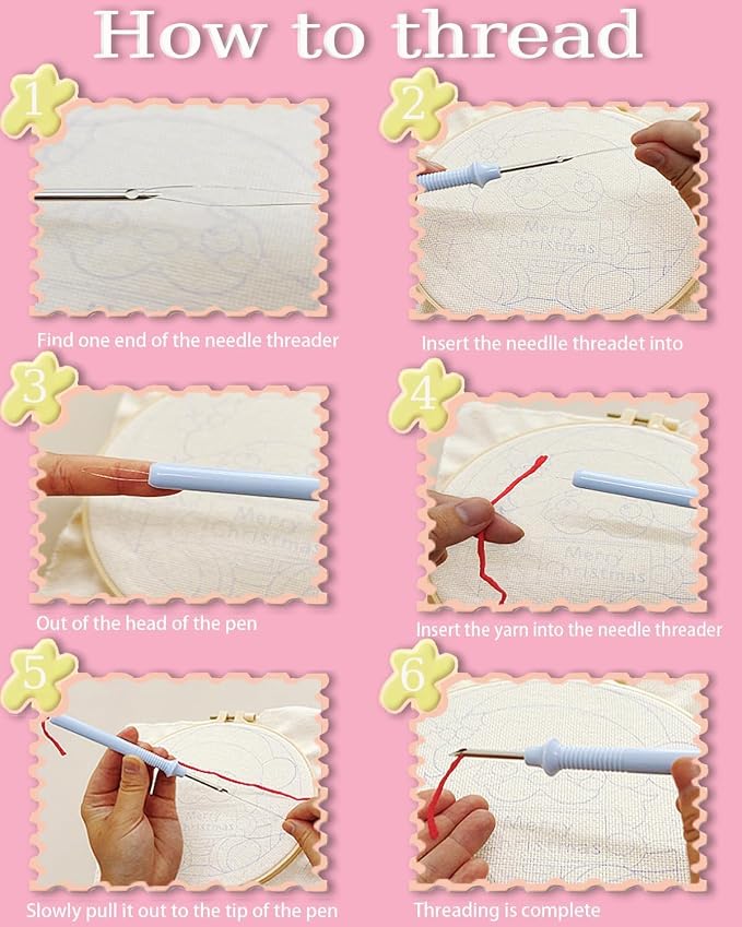 TCDZMYGS Christmas Punch Needle Kits, Winter Snowman Punch Needle Kits - Image 7