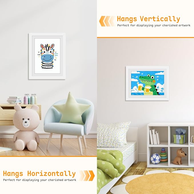 4 Pack Kids Artwork Frames Changeable 8.5 x 11 Inch Children Art Projects - Image 4