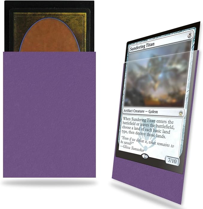 Purple Card Sleeves 200 Pack Compatible by Fabmaker