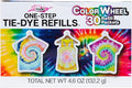 Tulip One-Step Tie-Dye Refills, Color Wheel, Permanent Fabric Dye, 30 Pack by Tulip