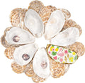 30Pcs Large Flat Oyster Shells for Crafts, 4-5 Inch Cleaned Natural Oyster by LAMIVORA