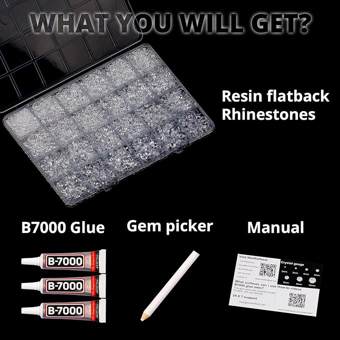 33000Pcs Transparent Rhinestones - Image 2