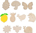 70PCS Pastoral Unfinished Blank Wooden Cutouts Craft by Jsehchya