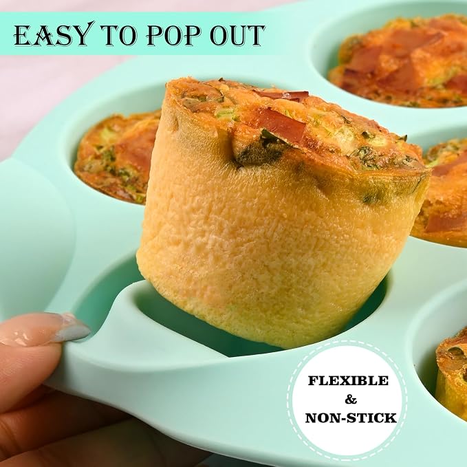 Sakolla 2 Pack Silicone Egg Bite Molds - Image 5