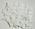 Large Textrued Transparent Glass Mosaic Tiles, 200g Pre-Cut Mosaic Glass Tiles by Unknown