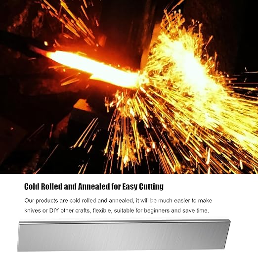 3 Pack 1084 Steel for Knife Making - 12"x1.5"x1/8" 1084 Steel Flat Stock Knife Blanks for Knife Making DIY