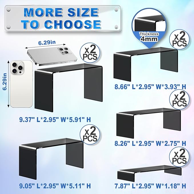 Aheroi Acrylic Risers Display Stands, Acrylic Stands - Image 2