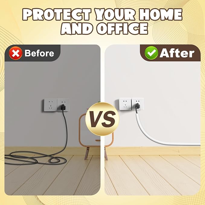 196 Inch Wall Cord Hider, Silicone Self Adhesive Cable Hider Cord Cover, Flexible Wire Covers for Cords Cable Cover Cable Concealer for Wires W0.59” H0.39” White (White, 196 inch)