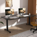 Veken 63×27.6 Inch Large Electric Standing Desk, Gaming Table, Suit students by Veken