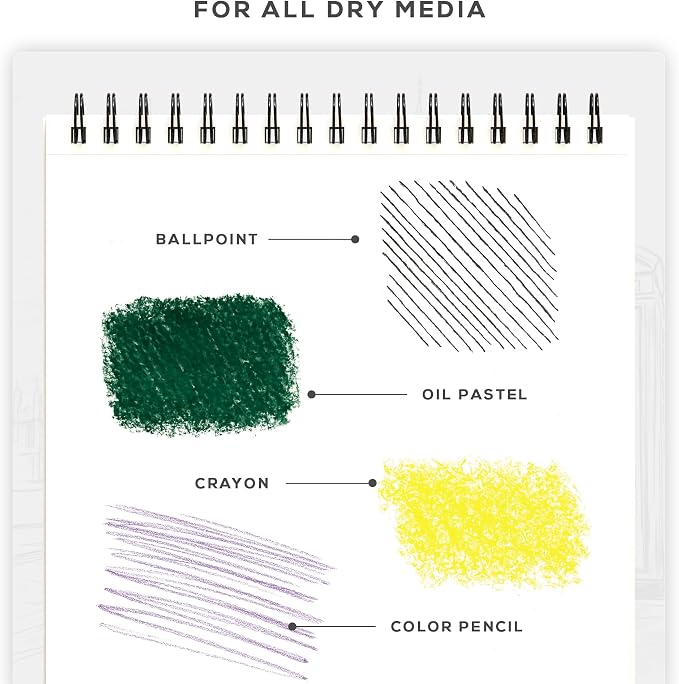 BEECHMORE BOOKS 9"x12" Spiral Bound Sketchbook - Image 5