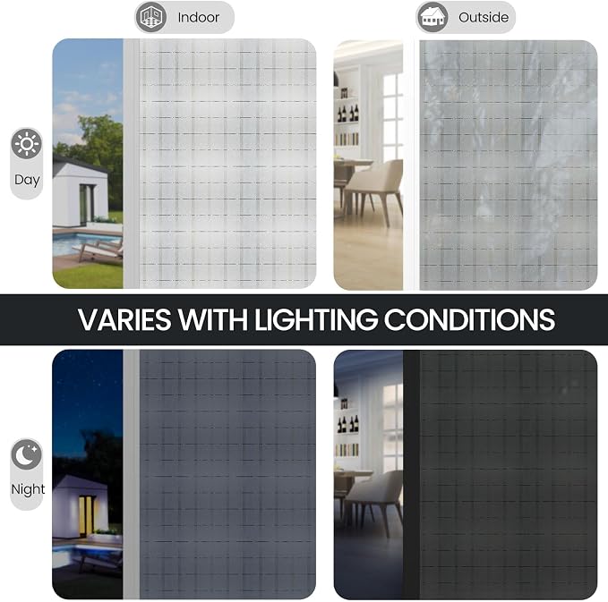 ADD.HERES Window Privacy Film, Frosted Glass Decorative Static Cling, Removable - Image 4