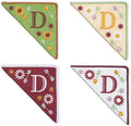 Personalized Embroidered Corner Mark, 4 Pack, Finished Initial Felt Bookmark by Unknown