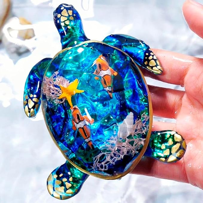 LET'S RESIN Turtle Shape Resin Molds, 3D Animal Silicone Molds - Image 4