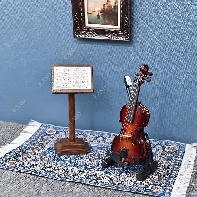 iLAND Miniature Dollhouse Accessories Vintage of Carpet - Image 2