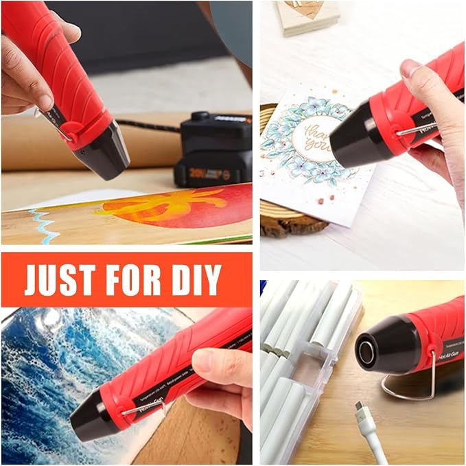 LDK Heat Gun for Crafting, Mini Dual Temp Hot Air Gun Tool - Image 6
