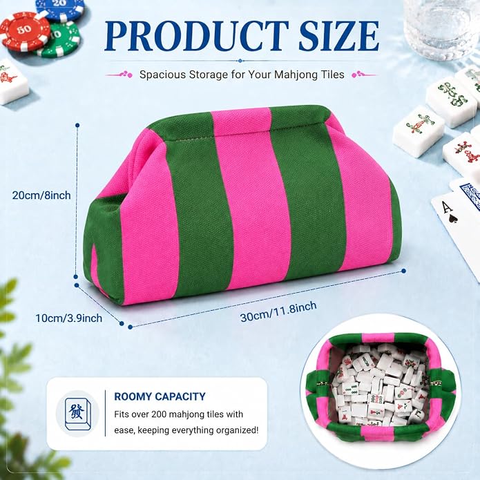 Mahjong Tile Bag Woven Clutch Purses - Image 4