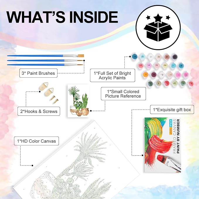 Yezavesu Framed Paint by Numbers Kit - Image 5