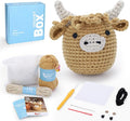 Crochet Kit for Beginners: Highland Cow Crochet Kit, Learn to Crochet, Include by CROCHETBOX