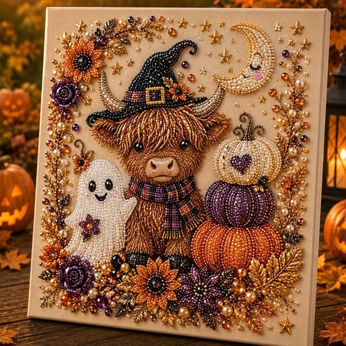 POETRYDRAW Halloween Decor Ghost Pearl Art Kit - Image 5