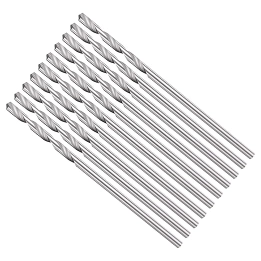 Drill Bit, 1.8mm Cutting Diameter, 4241 HSS 118° Cutting Angle Uncoated Bright Versatile Jobber Bits - (Applications: for Drilling Plastic Wood Soft Metal), 10-Pieces