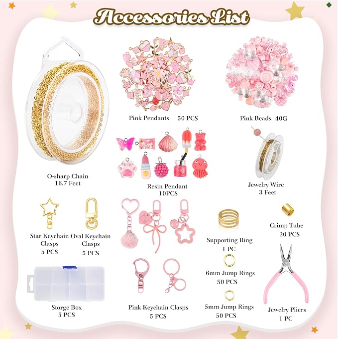 Ecoofor 249Pcs Keychain Making Kit - Image 2