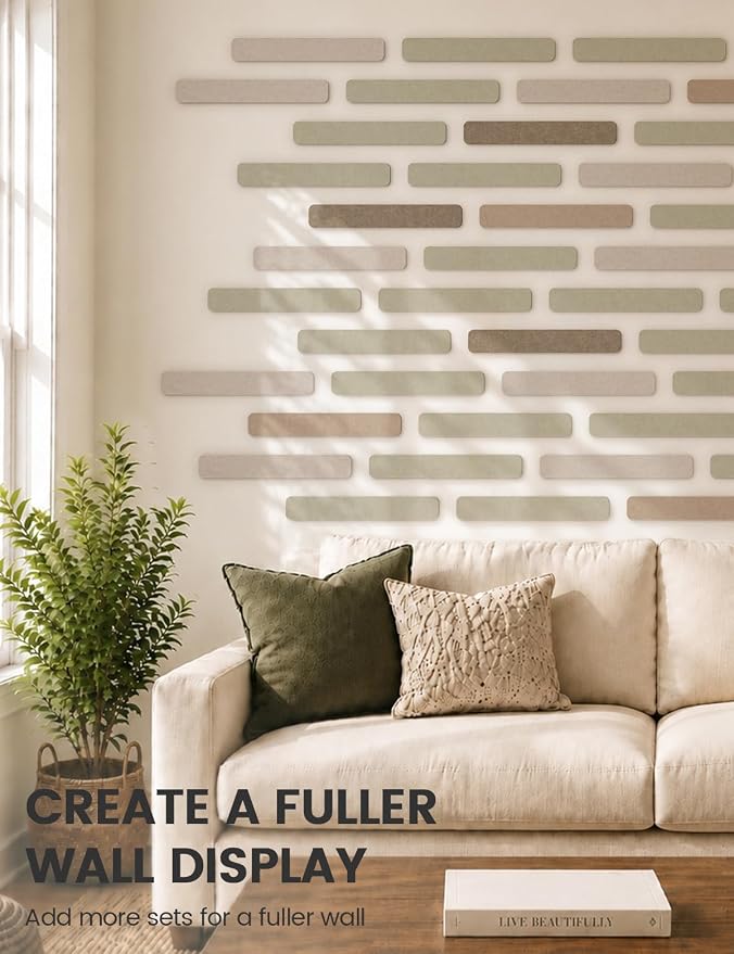 Fluxynara Cork Board Alternative Felt Strip Board 5-Pack 13"x2", Office Pin - Image 7