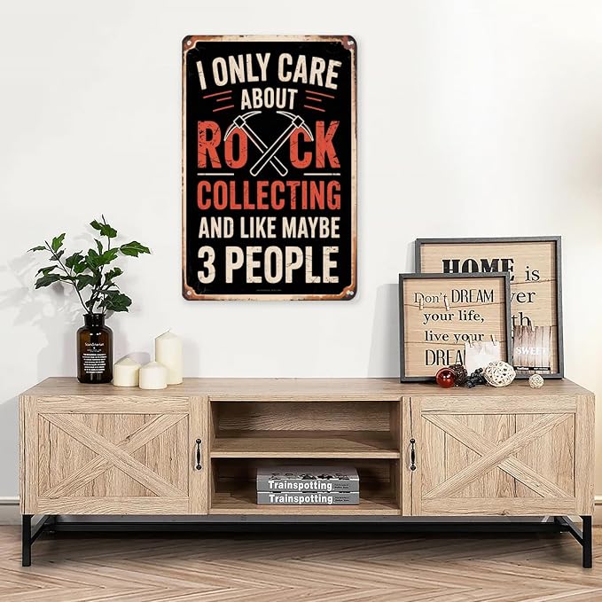 8x12 Inch Metal Sign Rock Collecting Rockhound Retro Wall Decor - Image 3