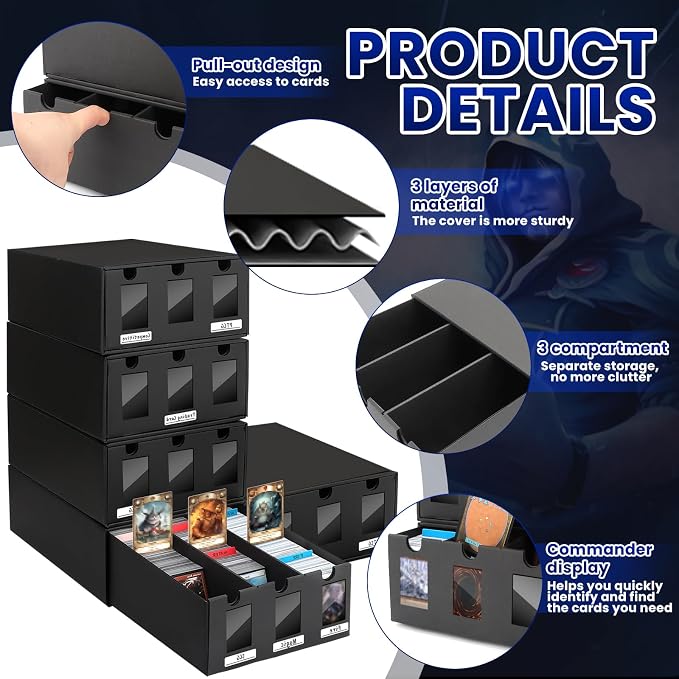 AOBOPLE Card Storage Box, 15000+ Cardboard Trading Card Boxes - Image 5