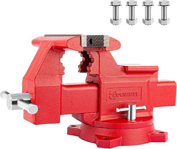 8" Heavy-Duty Bench Vise Ductile Iron Bench Vise by COGNATIVE