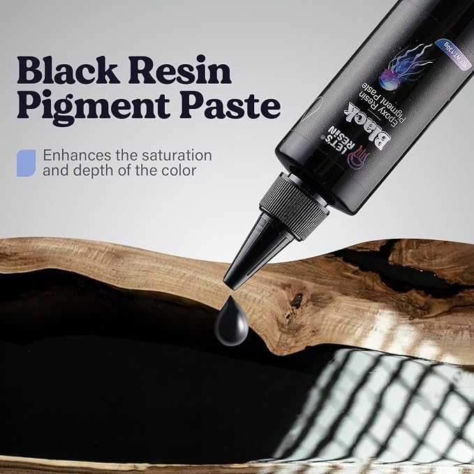 LET'S RESIN Black Epoxy Resin Pigment Paste, 100ml High Concentrated | Epoxy - Image 4
