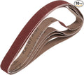 HARFINGTON 1 x 30 Inch Sanding Belts, 10 Pcs 150 Grits Aluminum Oxide Abrasive Belt Sander File Belt for Woodworking, Metal Polishing, Knife Sharpener